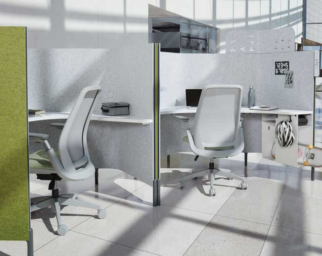 call center cubicle workspaces