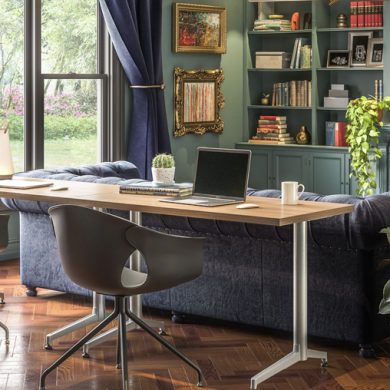 Formal Home Office Workspace