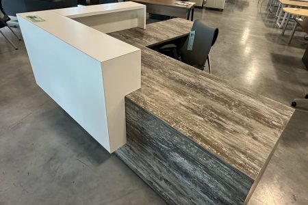 DeskMakers Transaction Top Reception Desk