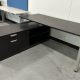 L Desk with Credenza