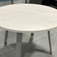 Round white oak table